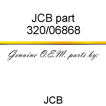 JCB part 320/06868