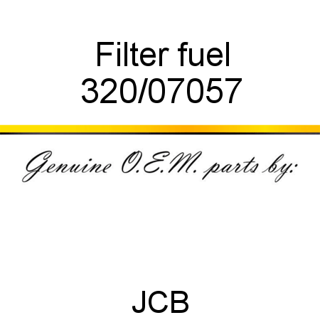 Filter, fuel 320/07057