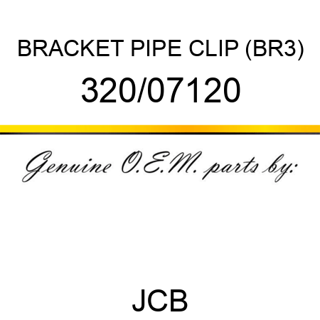 BRACKET PIPE CLIP (BR3) 320/07120