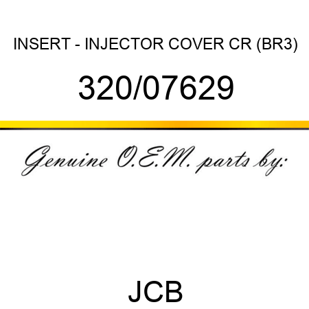 INSERT - INJECTOR COVER CR (BR3) 320/07629