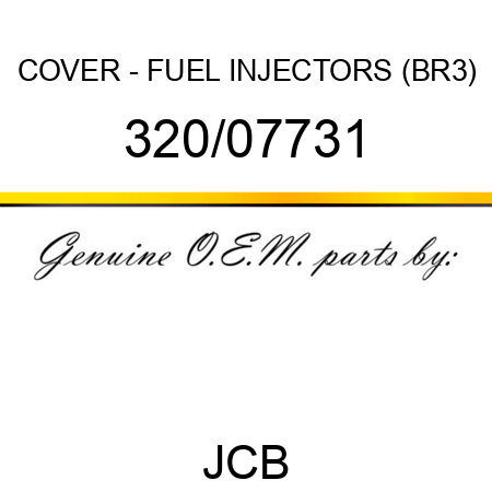 COVER - FUEL INJECTORS (BR3) 320/07731