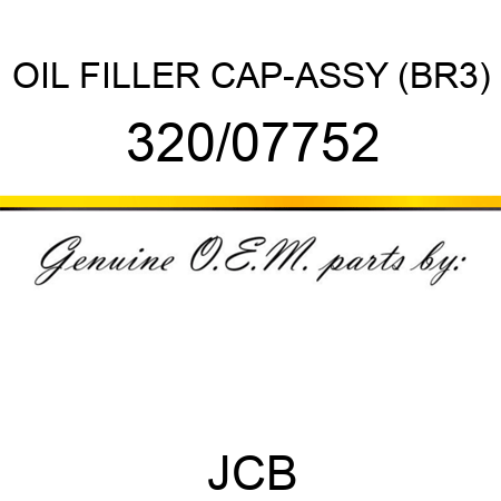 OIL FILLER CAP-ASSY (BR3) 320/07752