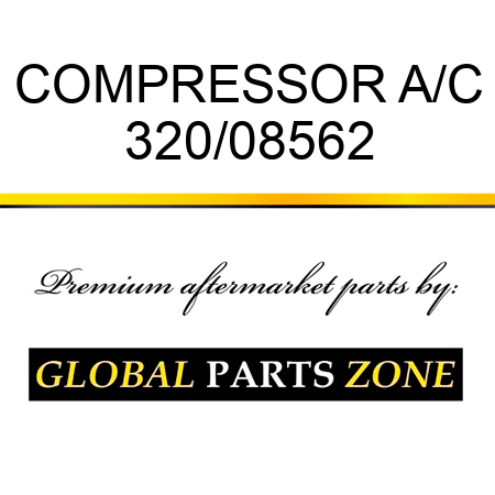 COMPRESSOR A/C 320/08562