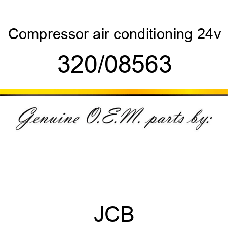 Compressor, air conditioning, 24v 320/08563