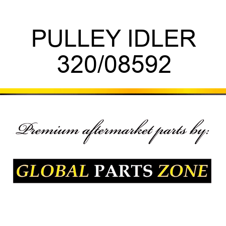 PULLEY IDLER 320/08592