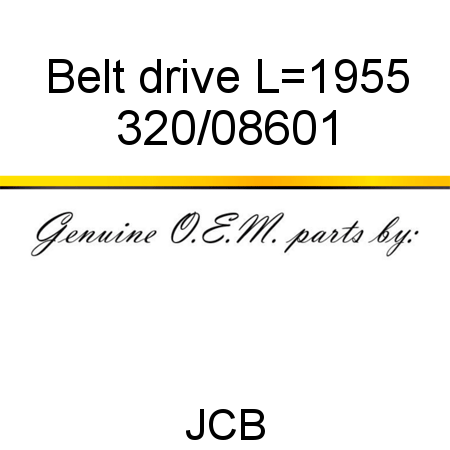 Belt, drive, L=1955 320/08601