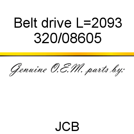 Belt, drive, L=2093 320/08605