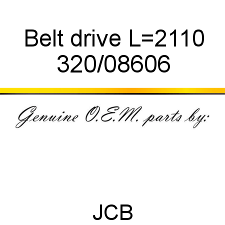 Belt, drive, L=2110 320/08606