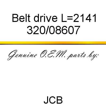Belt, drive, L=2141 320/08607