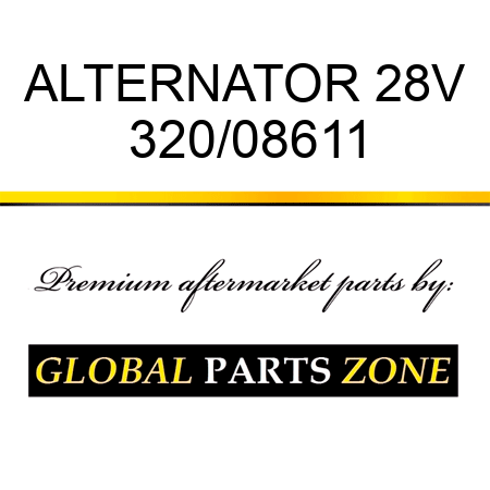 ALTERNATOR 28V 320/08611