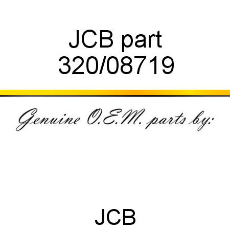 JCB part 320/08719