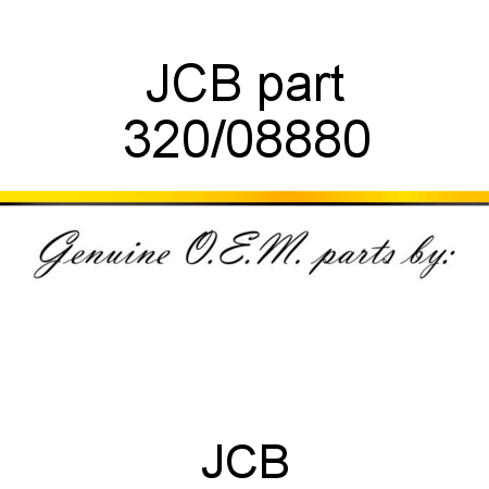 JCB part 320/08880