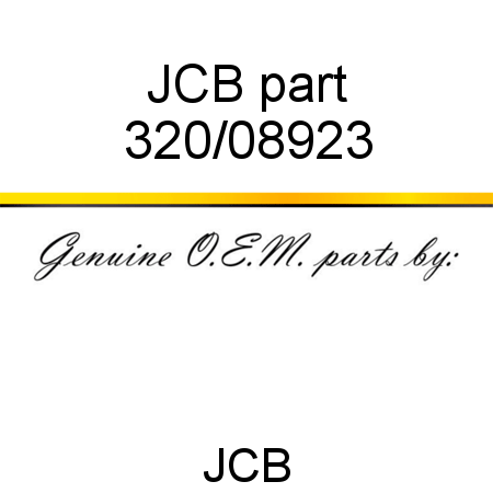 JCB part 320/08923