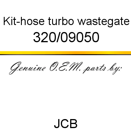 Kit-hose, turbo wastegate 320/09050