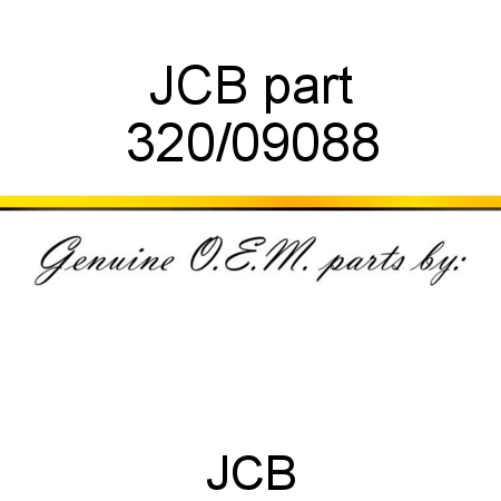 JCB part 320/09088