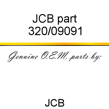 JCB part 320/09091