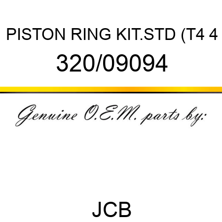PISTON RING KIT.STD (T4 4 320/09094