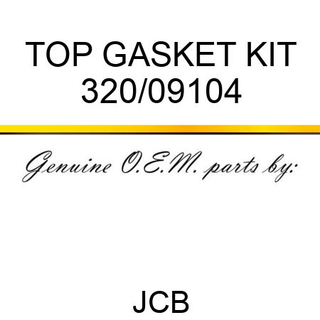 TOP GASKET KIT 320/09104
