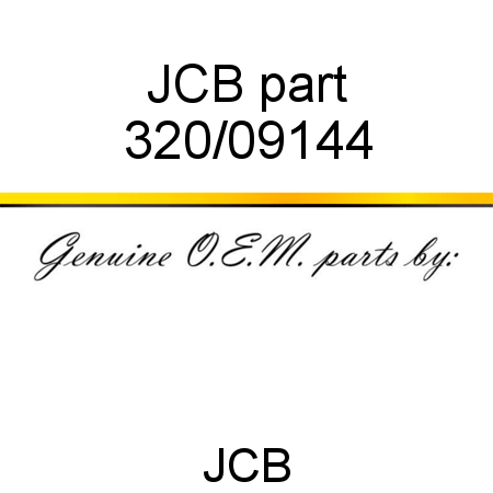 JCB part 320/09144