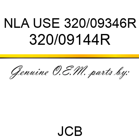 NLA USE 320/09346R 320/09144R