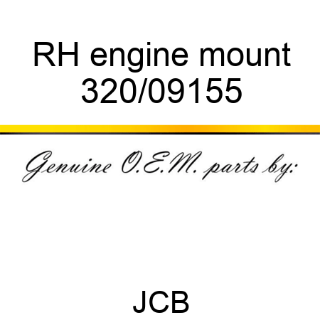 RH engine mount 320/09155