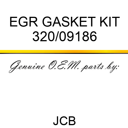 EGR GASKET KIT 320/09186