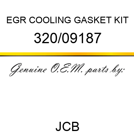 EGR COOLING GASKET KIT 320/09187