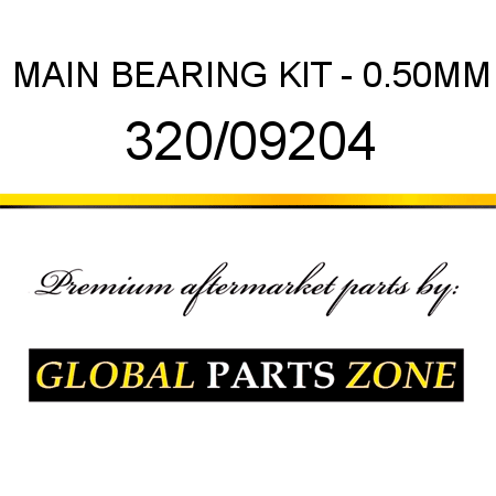 MAIN BEARING KIT - 0.50MM 320/09204