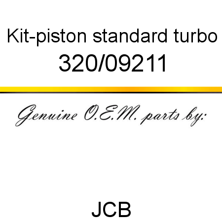 Kit-piston, standard, turbo 320/09211