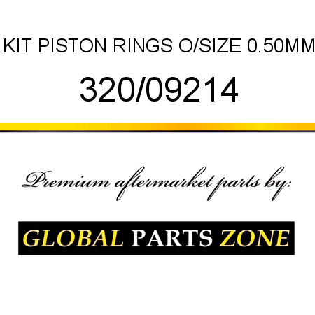 KIT PISTON RINGS O/SIZE 0.50MM 320/09214