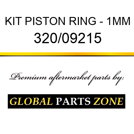 KIT PISTON RING - 1MM 320/09215