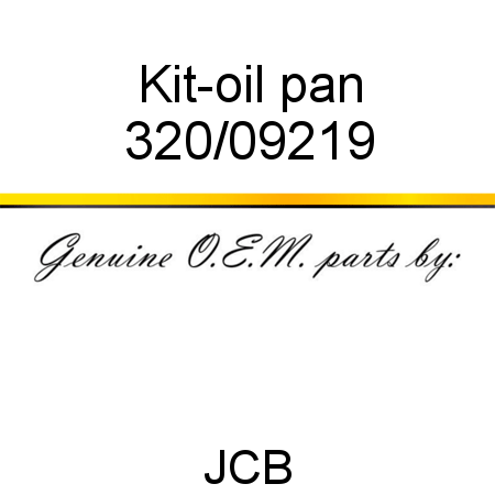 Kit-oil pan 320/09219