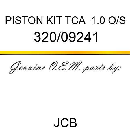 PISTON KIT TCA +1.0 O/S 320/09241