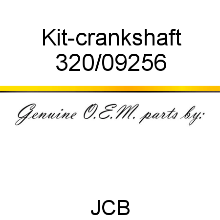Kit-crankshaft 320/09256