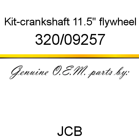 Kit-crankshaft, 11.5
