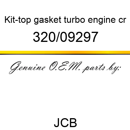Kit-top gasket, turbo engine cr 320/09297