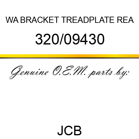 WA BRACKET TREADPLATE REA 320/09430