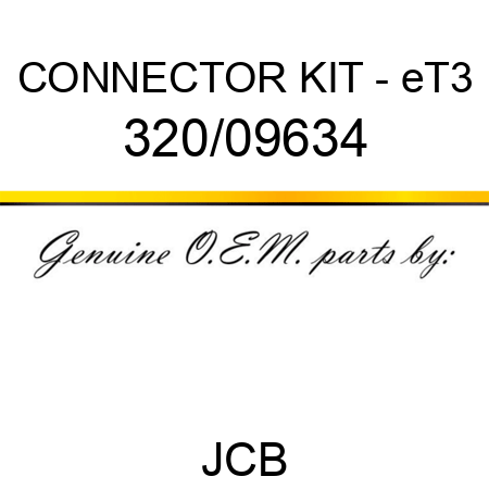 CONNECTOR KIT - eT3 320/09634