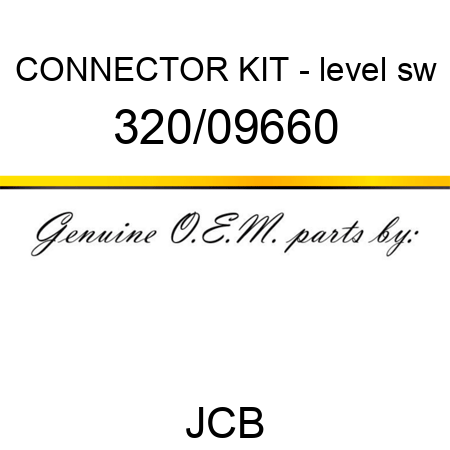 CONNECTOR KIT - level sw 320/09660