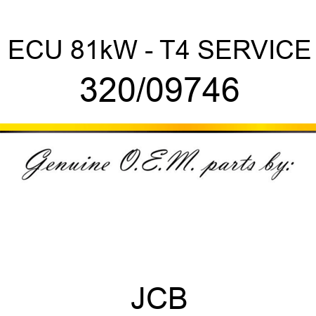 ECU 81kW - T4 SERVICE 320/09746