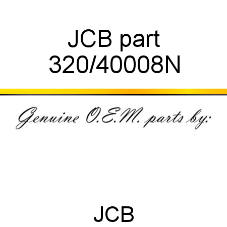 JCB part 320/40008N