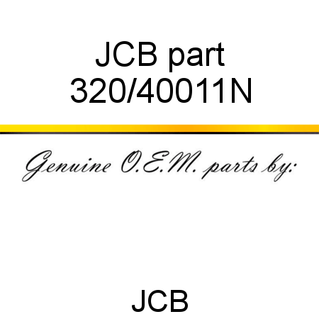 JCB part 320/40011N