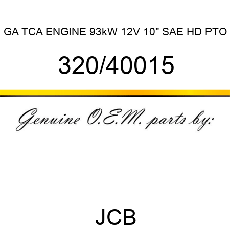 GA TCA ENGINE 93kW 12V 10