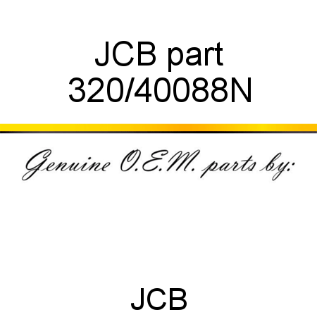 JCB part 320/40088N