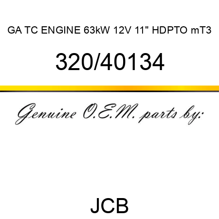 GA TC ENGINE 63kW 12V 11