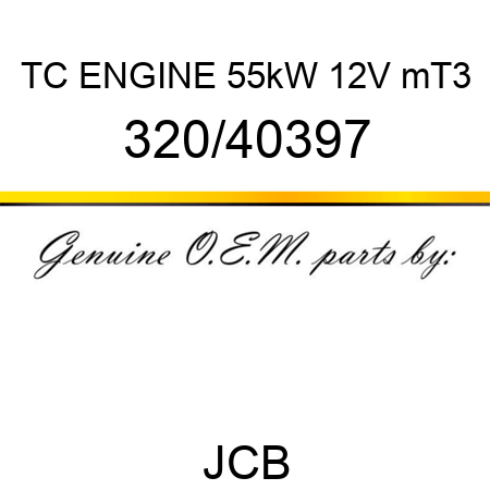 TC ENGINE 55kW 12V mT3 320/40397