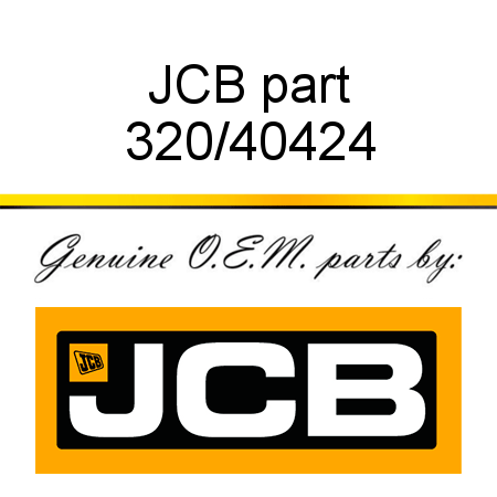 JCB part 320/40424