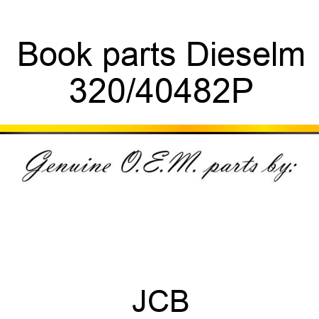 Book parts Dieselm 320/40482P