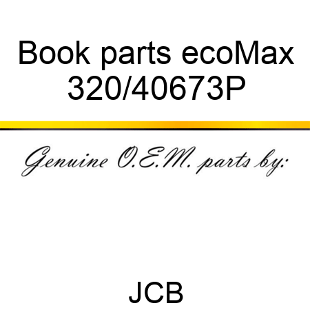 Book parts ecoMax 320/40673P