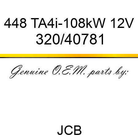 448 TA4i-108kW 12V 320/40781